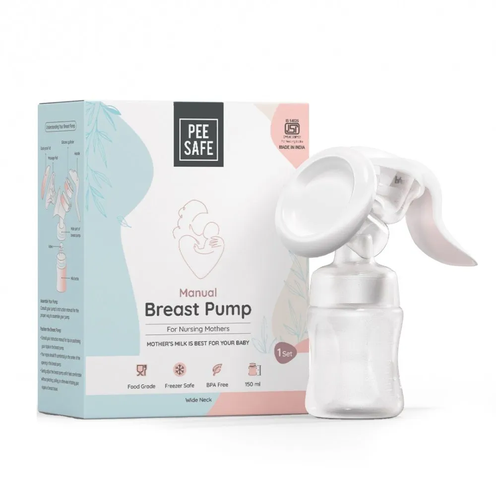 Pee Safe Manual Breast Pump For Nursing Mothers