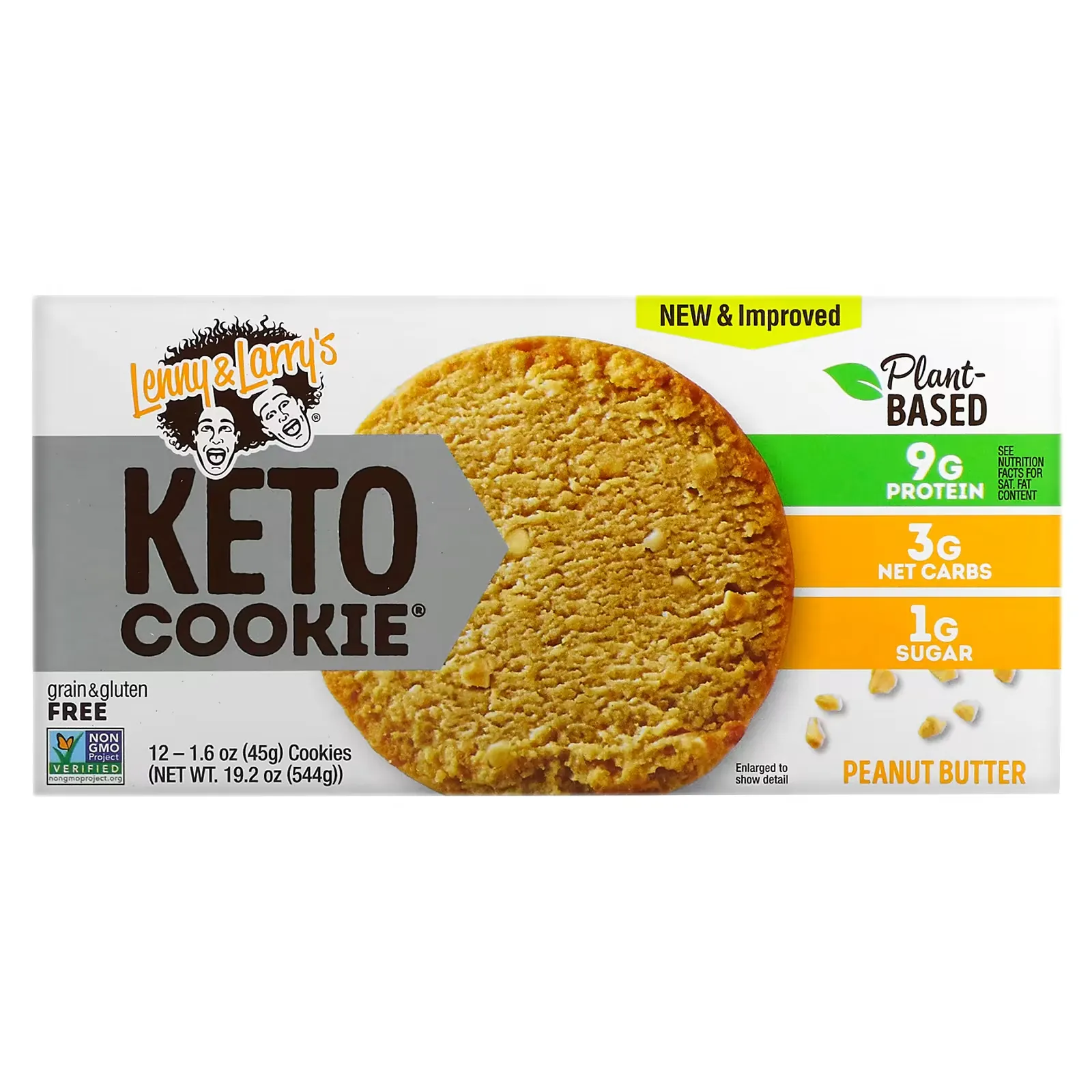 KETO COOKIE, Peanut Butter, 12 Cookies, 1.6 oz (45 g) Each