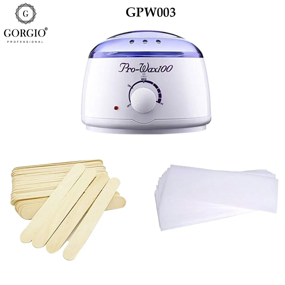 Gorgio Professional Wax Heater With Wax Spatuls And Wax Strips