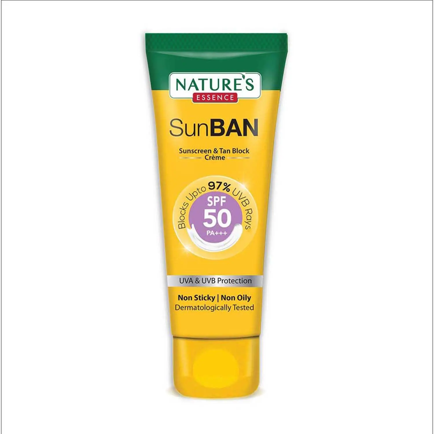 Nature's Essence SunBan SPF 50 PA+++ Sunscreen & Tan Block Creme (120 ml)