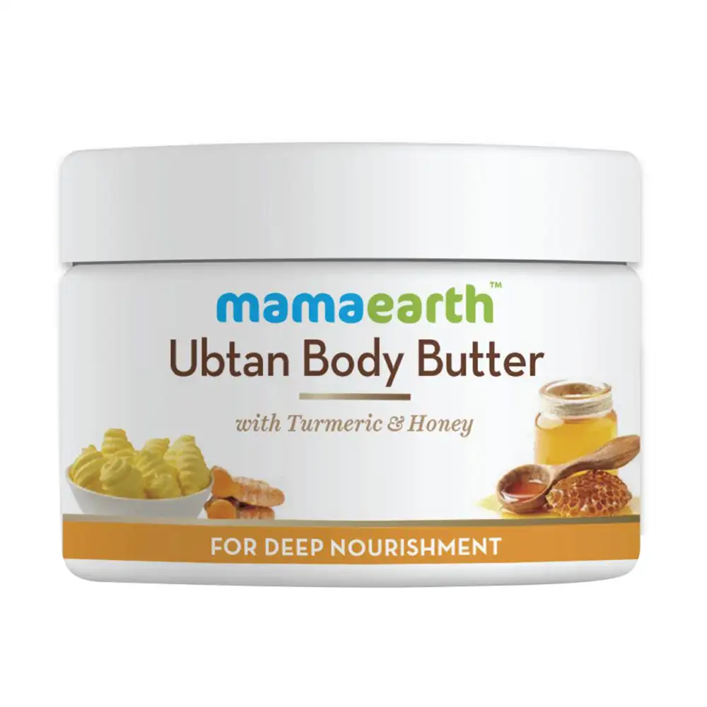 Mamaearth Ubtan Body Butter,  200 g  with Turmeric & Honey for Deep Nourishment