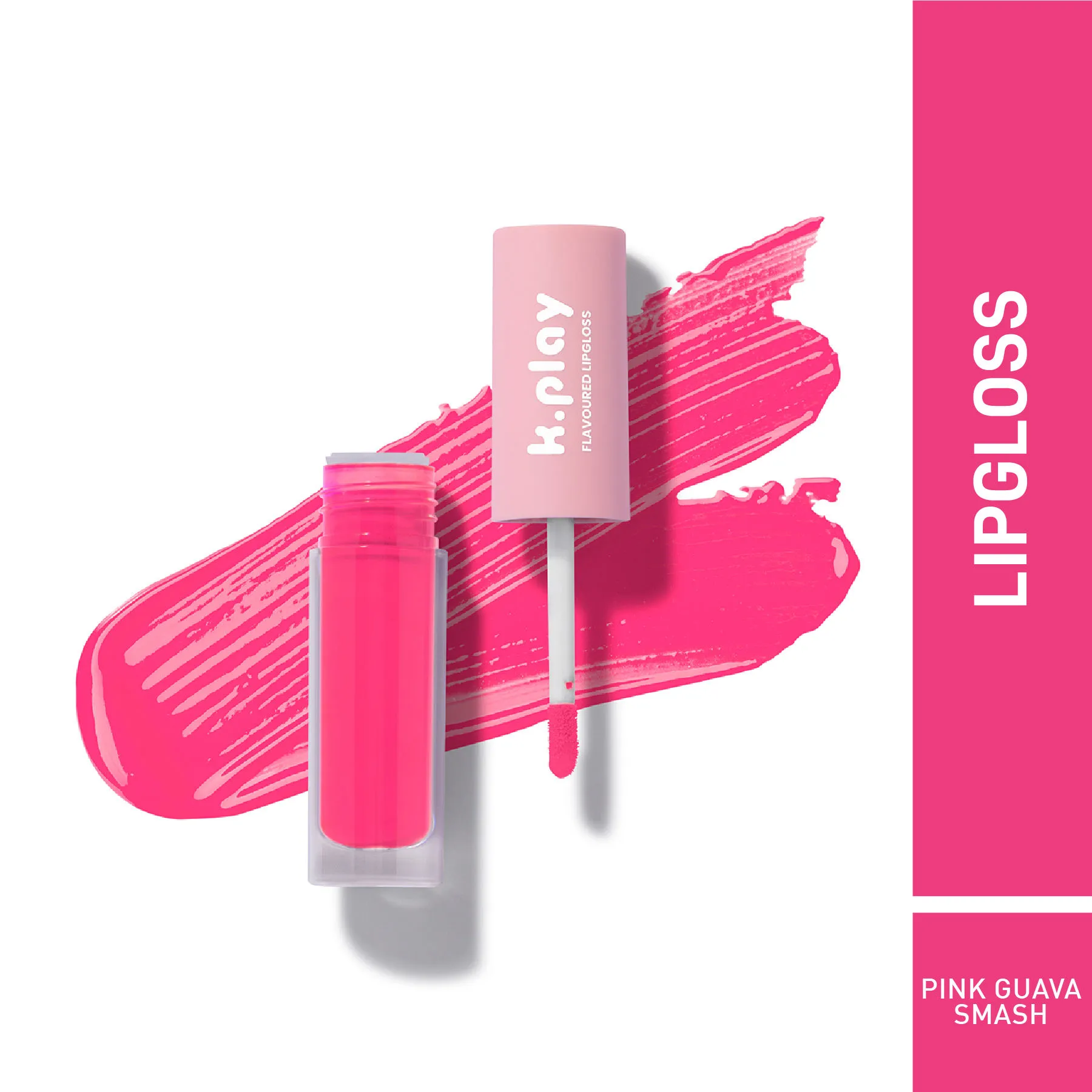 MyGlamm K.Play Flavoured Lipgloss-Pink Guava Smash