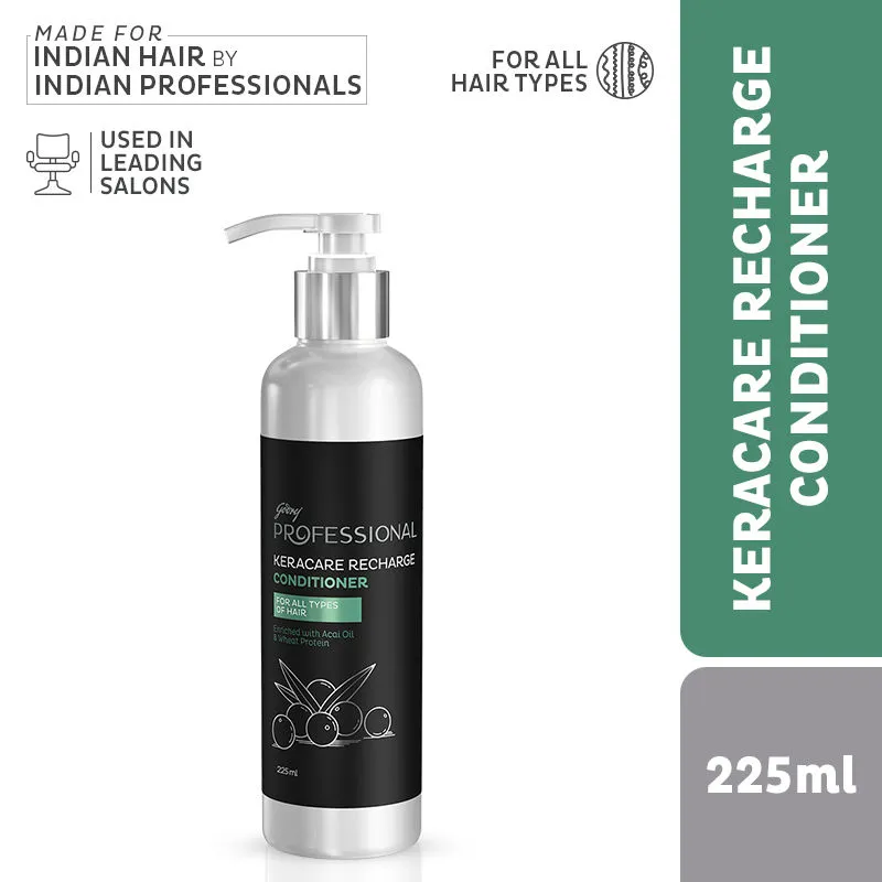 Godrej Professional Keracare Recharge Conditioner, Enriched with Acai Oil and Wheat Protein