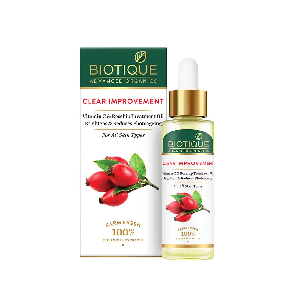 Biotique Advanced Organics Clear Improvement Vitamin C & Rosehip Treatment Oil (30 ml)