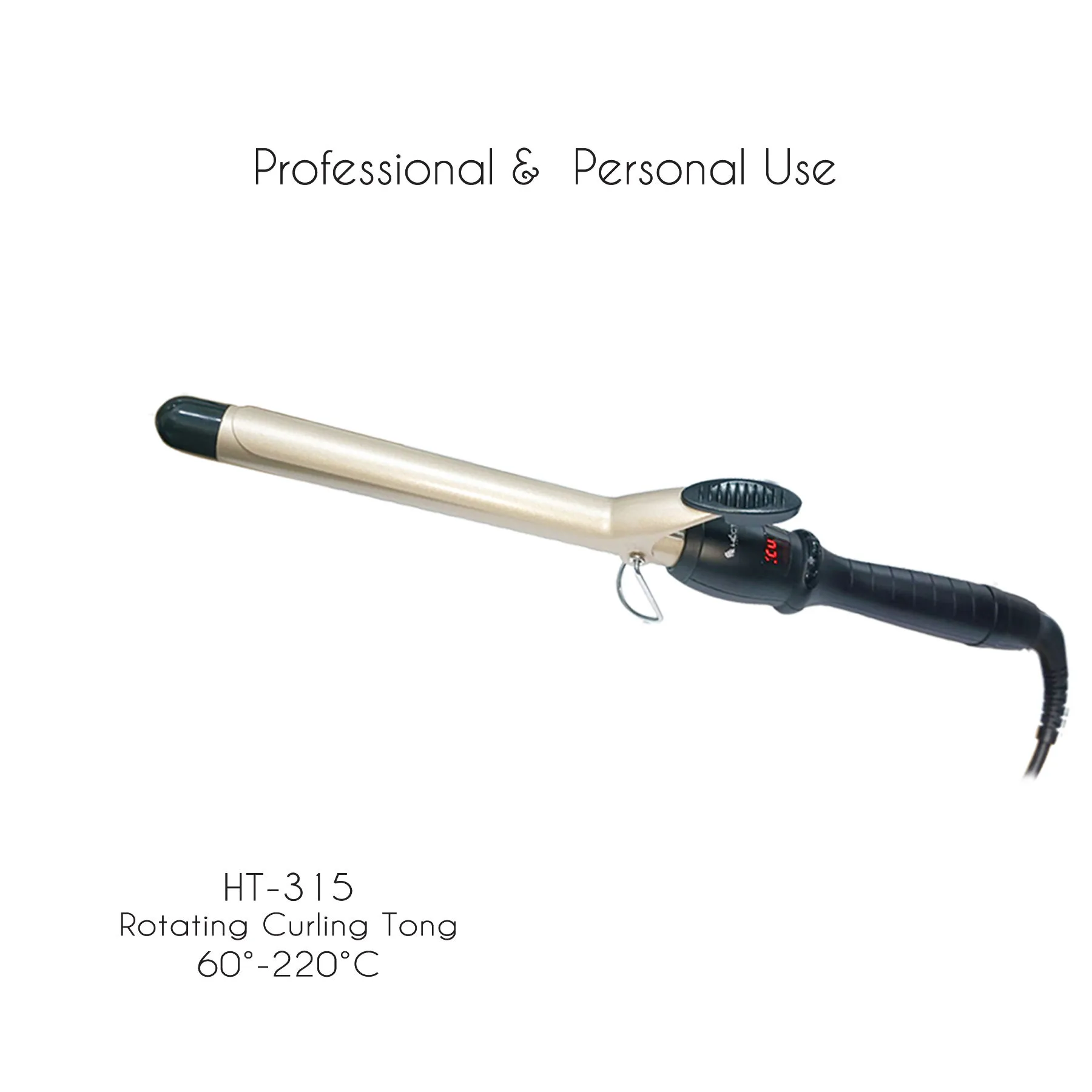 Hector Professionals HT-315 Rotating Curling Tong, 22 mm Electric Hair Curler