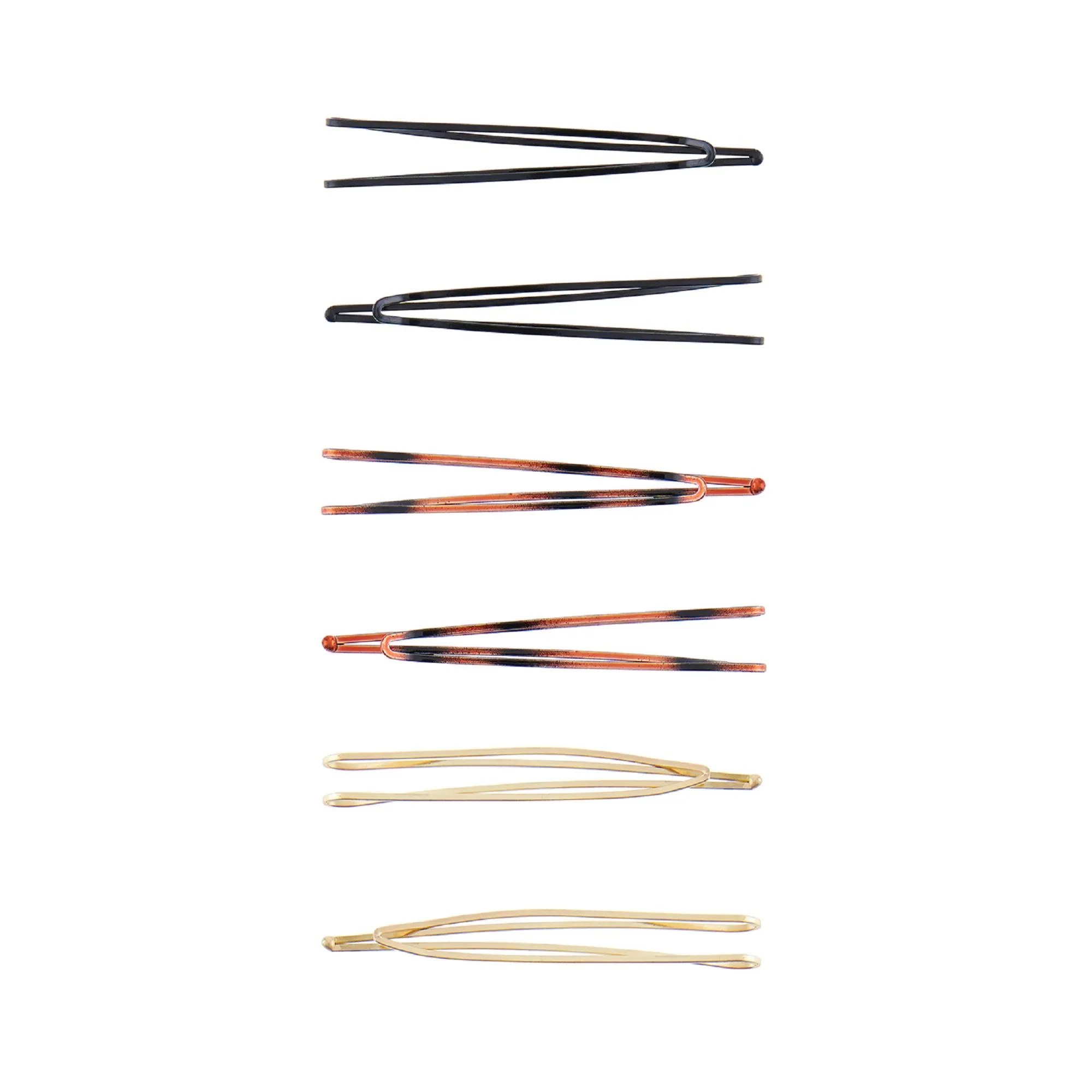 Accessorize London Women's Basic 6 Pack Basic Zig Zag Hair Clips