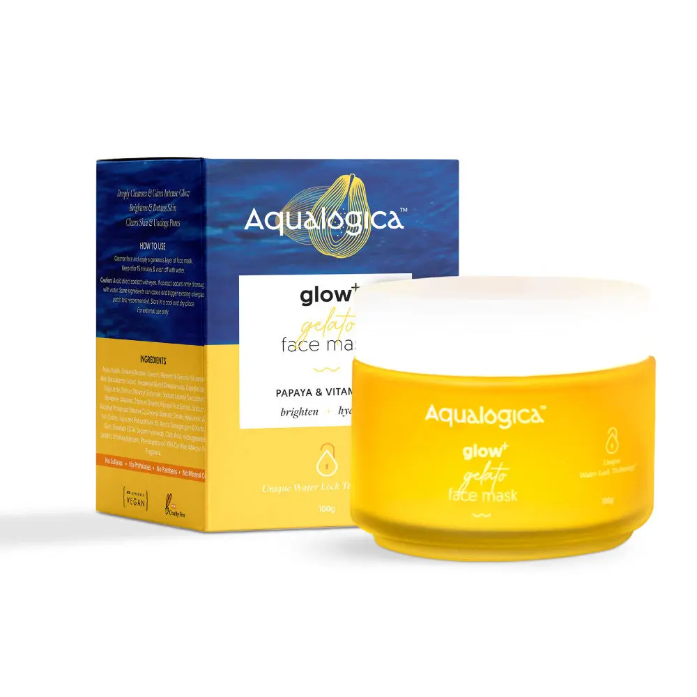 Aqualogica Glow+ Gelato Face Mask with Papaya & Vitamin C 100g