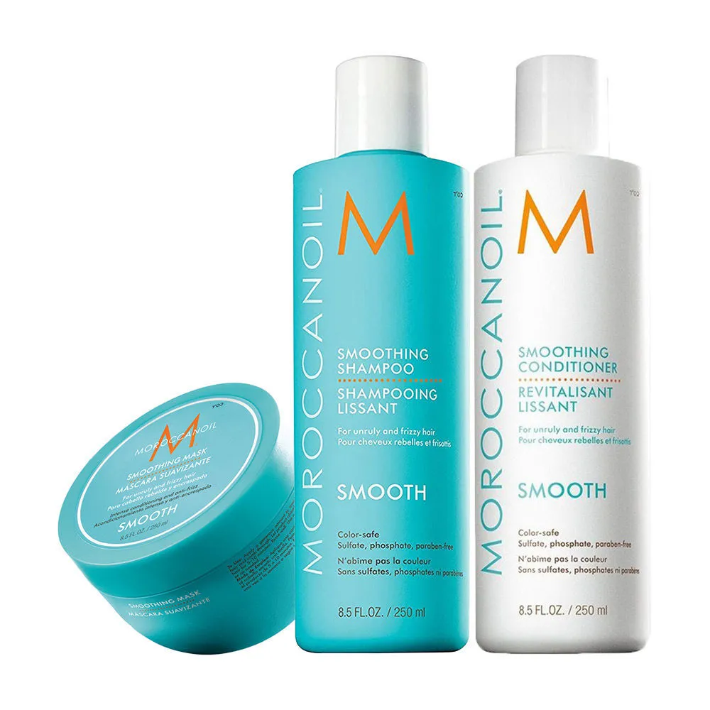 Moroccanoil Smoothing Shampoo, Conditioner And Smoothing Mask