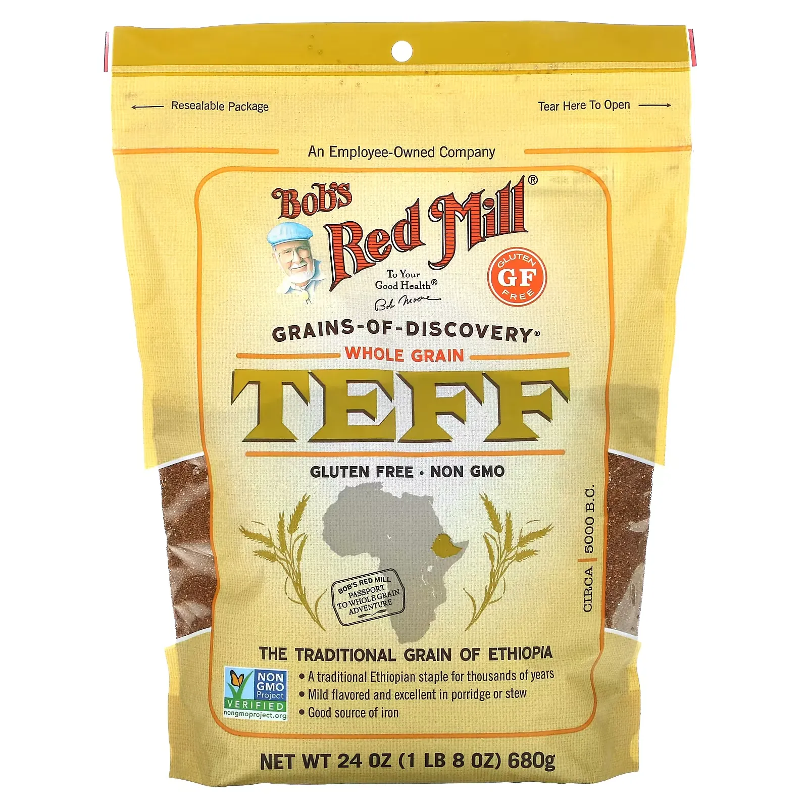 Teff, Whole Grain, 24 oz (680 g)