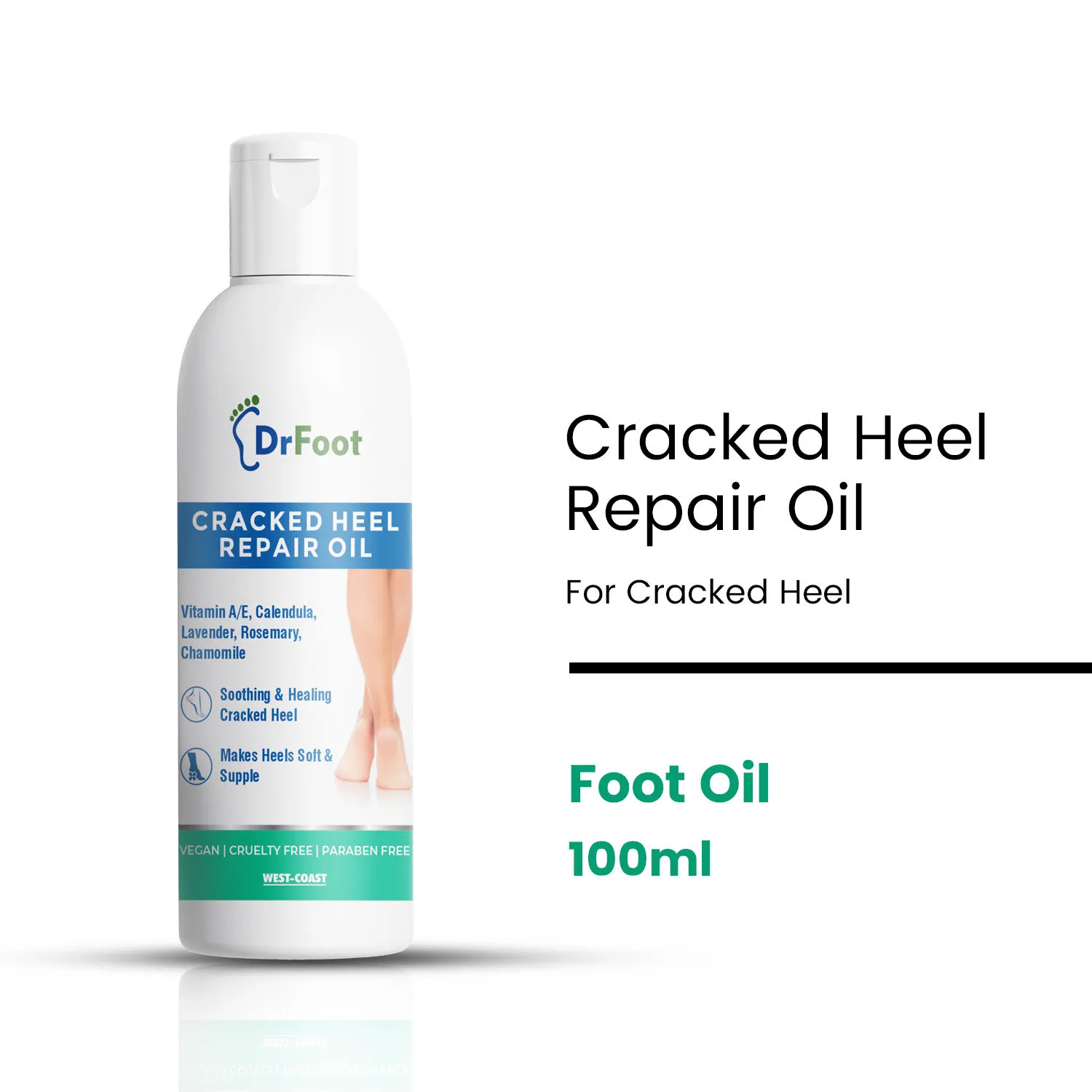 Dr.Foot Cracked Heel Repair Oil For Soothing & Healing Cracked Heel