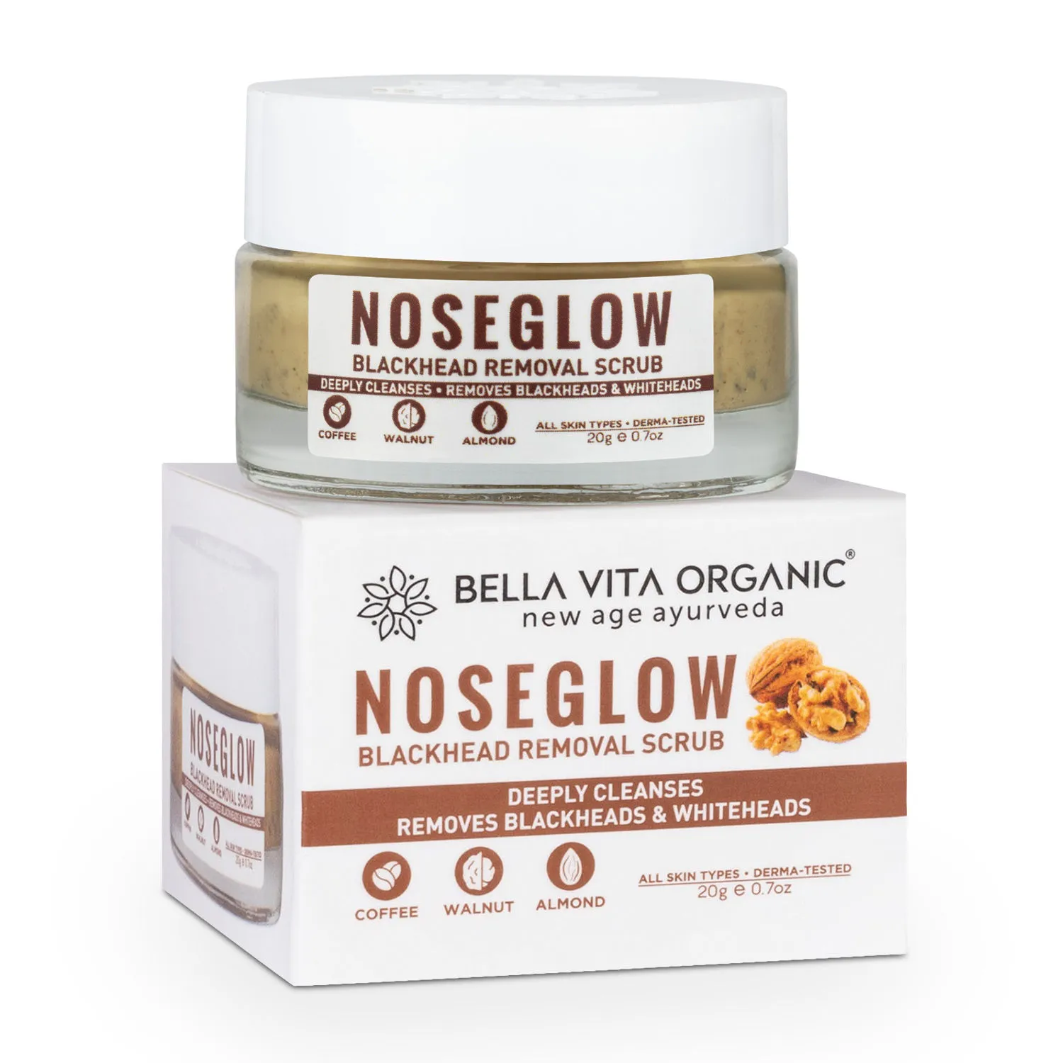 Bella Vita Organic Nose Glow Blackheads Removal Scrub