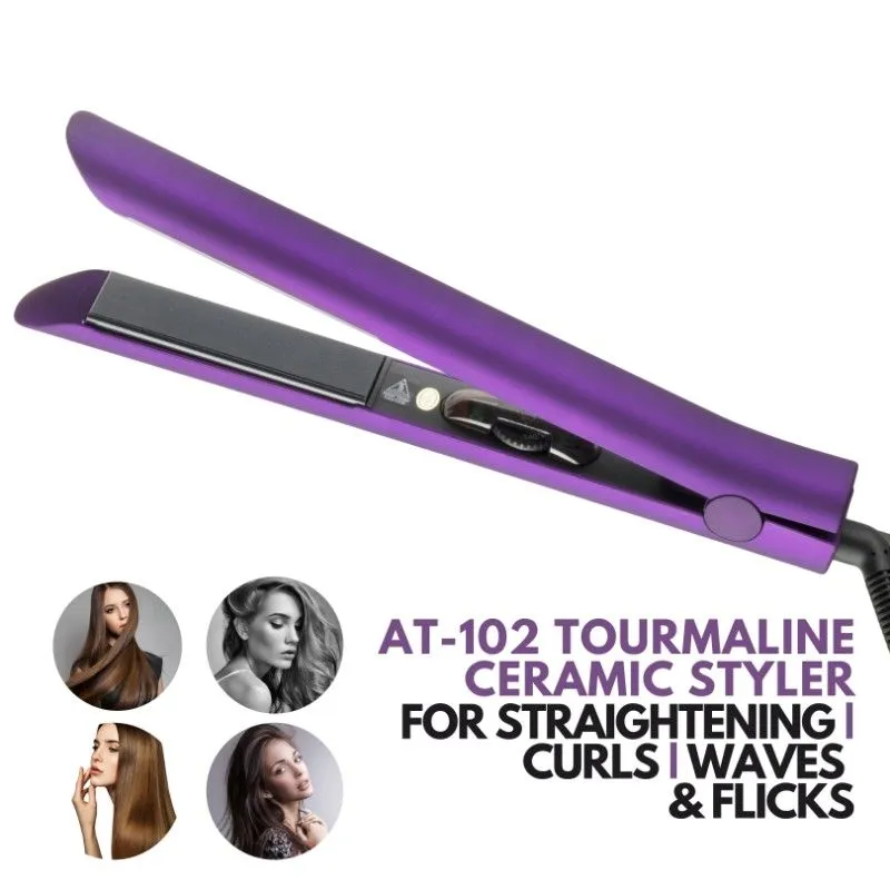 Alan Truman AT-100 Tourmaline Ceramic Straightener - Purple