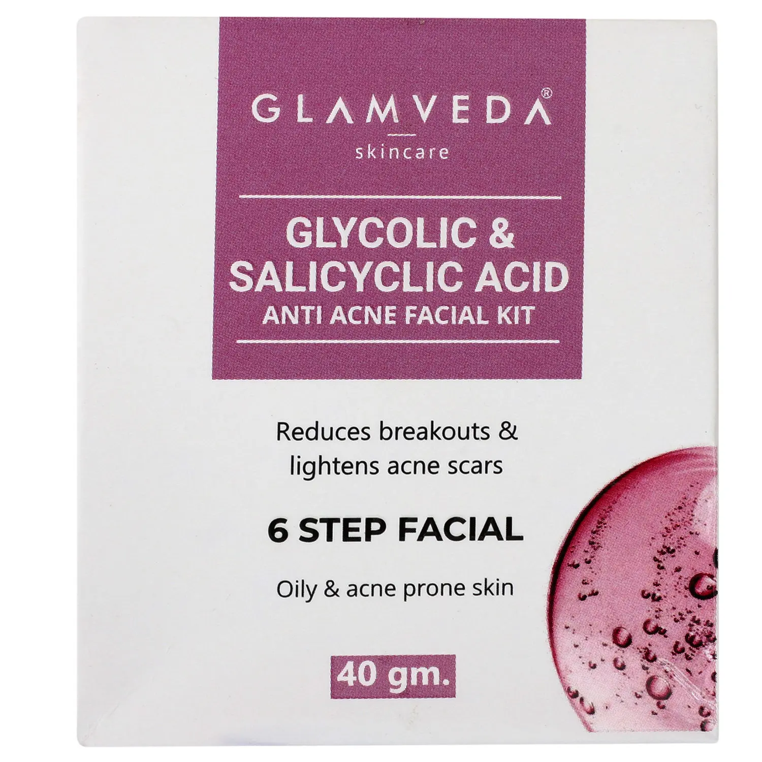Glamveda Glycolic Acid & Salicylic Facial Kit (Pack Of 2) (80 g)