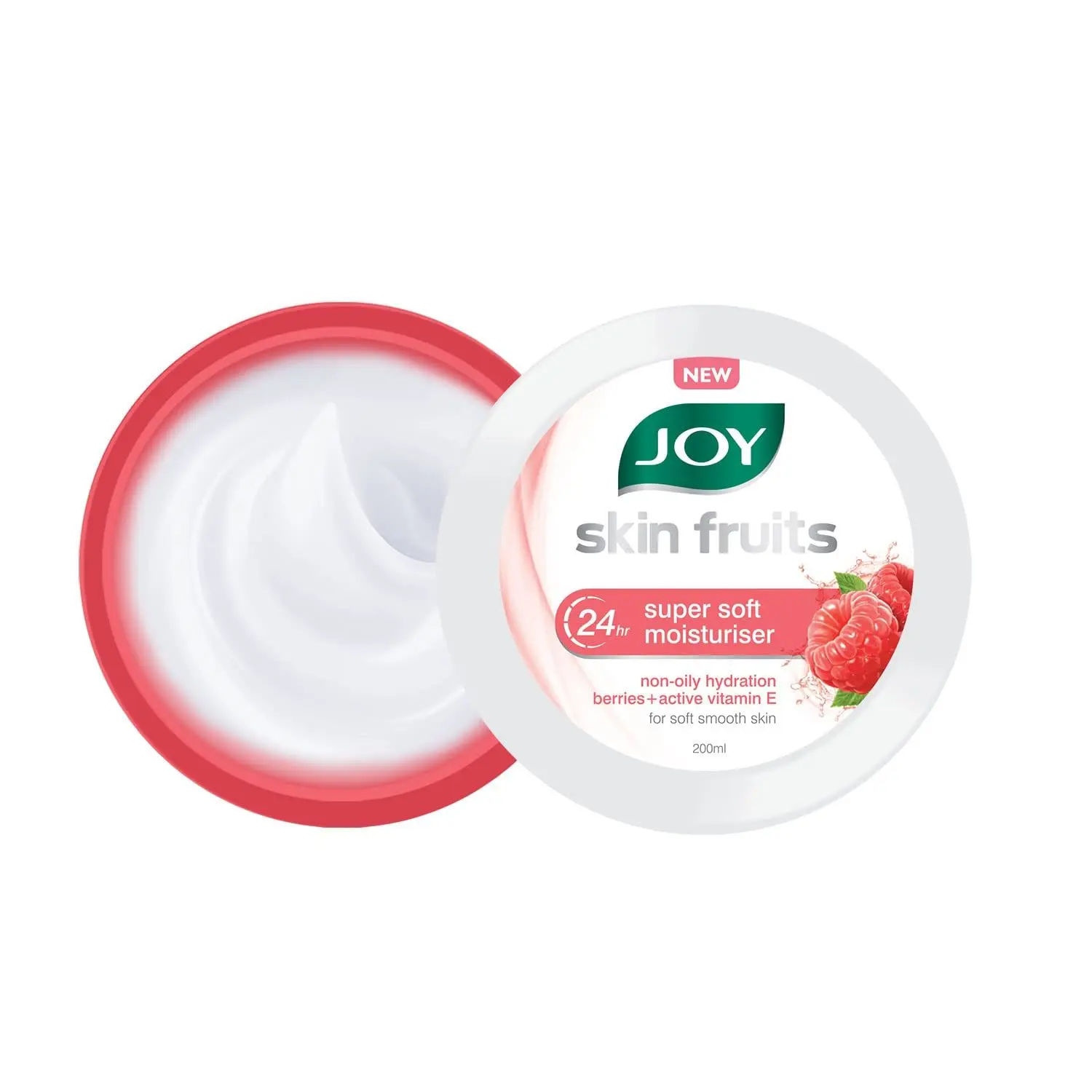 Joy Skin Fruits 24hr Super Soft Moisturiser with Berries & Active Vitamin E (200 ml)