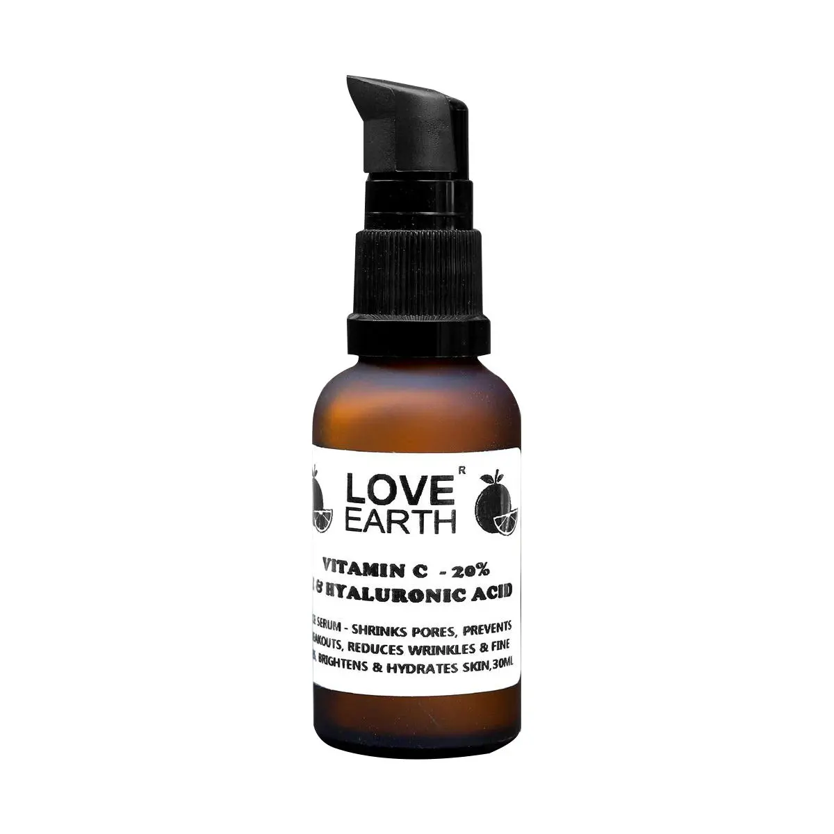 Love Earth Vitamin C Serum For Skin Hydration, Reduces Wrinkles & Hyperpigmentation With Pure Vitamin C & Organic Witch Hazel 30ml