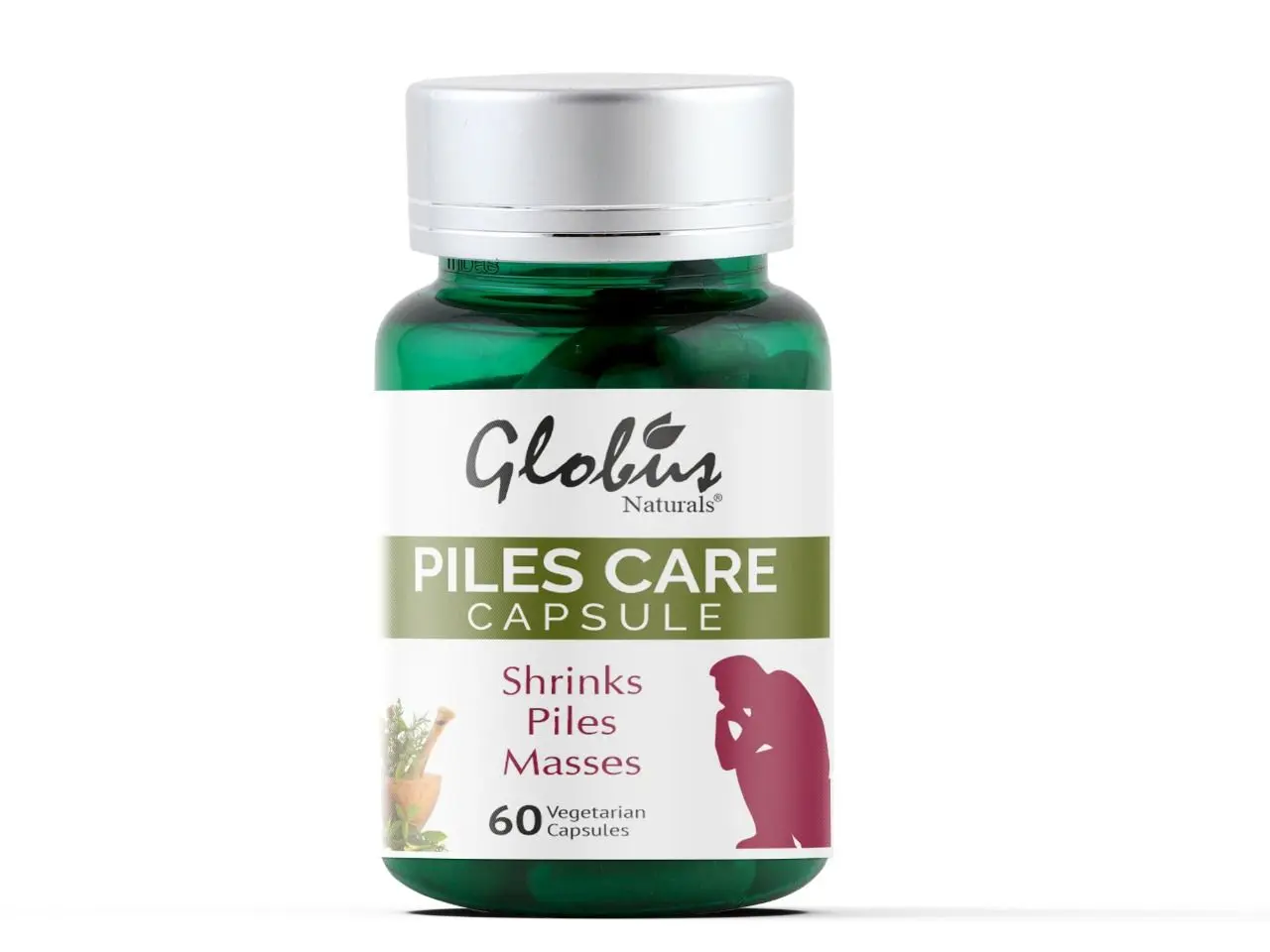 Globus Naturals Piles Care Capsules For Piles And Fissures Relief 60 Vegetarian Capsules