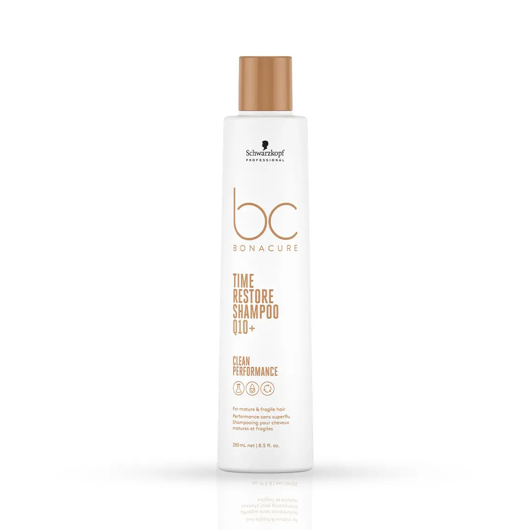 Schwarzkopf Professional Bonacure Time Restore Shampoo with Q10+ | For Mature Hair | 250ml