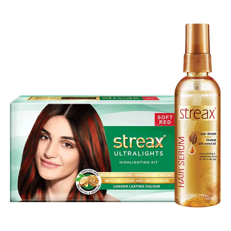 Streax Ultralight Soft Red + Walnut Serum