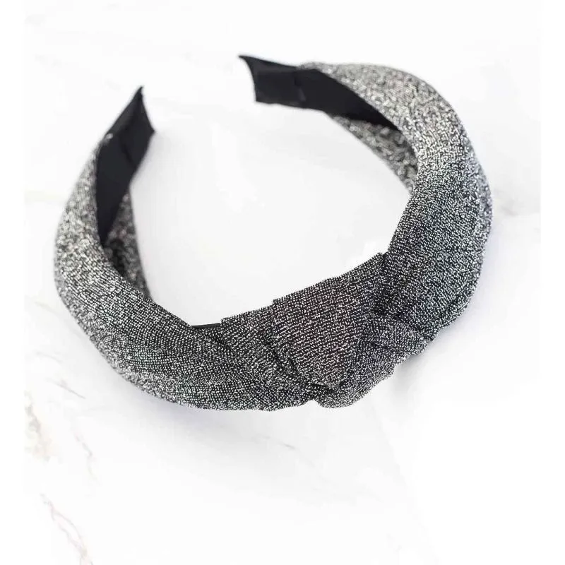 Bellofox Gunmetal-Toned Shimmer Hairband