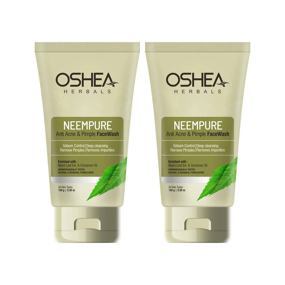 OSHEA HERBALS Neempure Anti Acne & Pimple Face Wash (Pack of 2 )