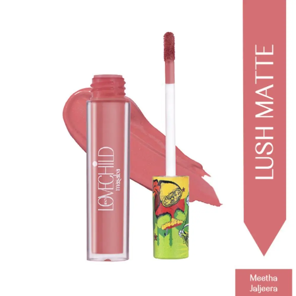 LoveChild Masaba Meetha Jaljeera Super Hydrating & Buttery Mauve Pink Lip Creme