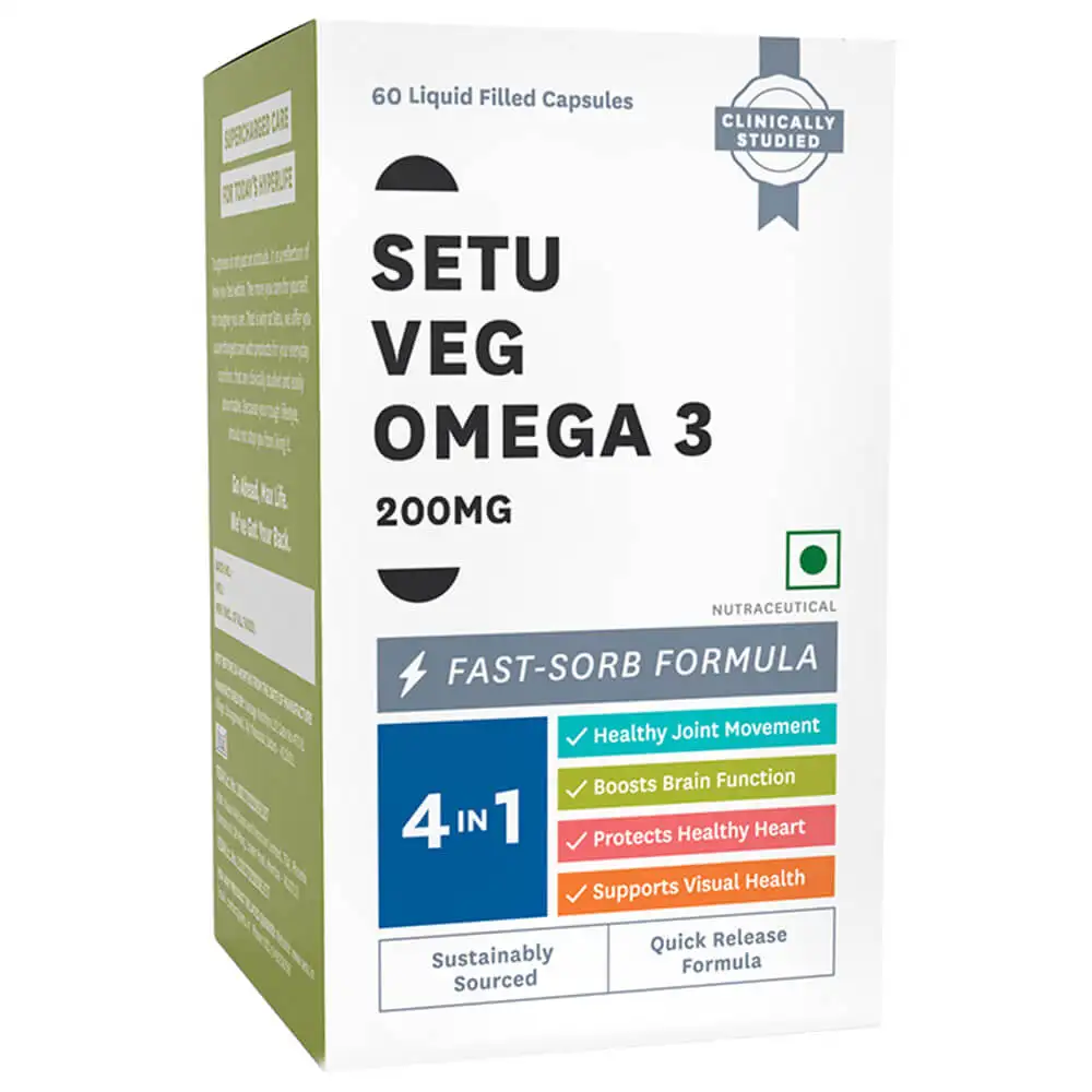 Setu Veg Omega 3,  60 capsules