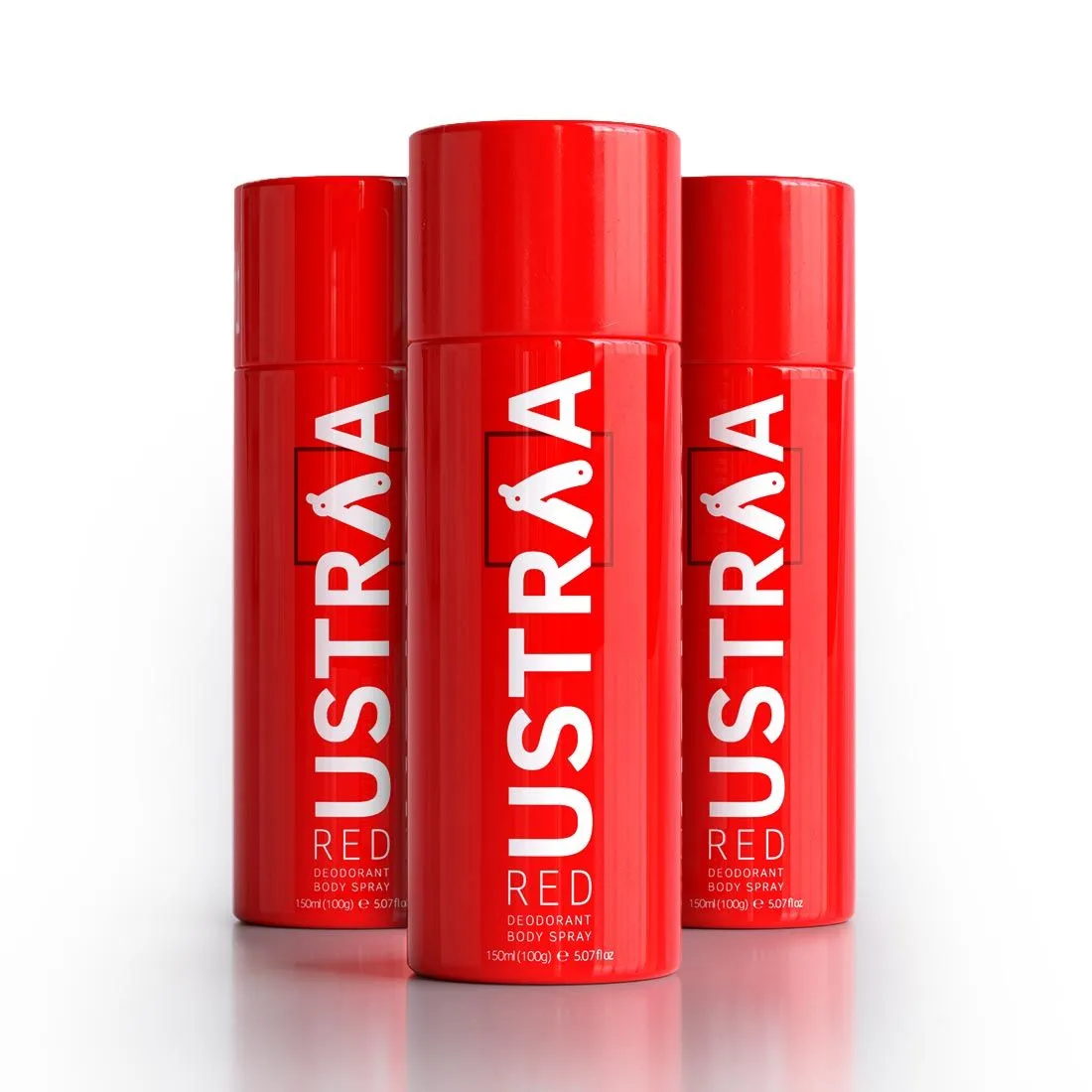 Ustraa Red Deodorant Body Spray (Set of 3)