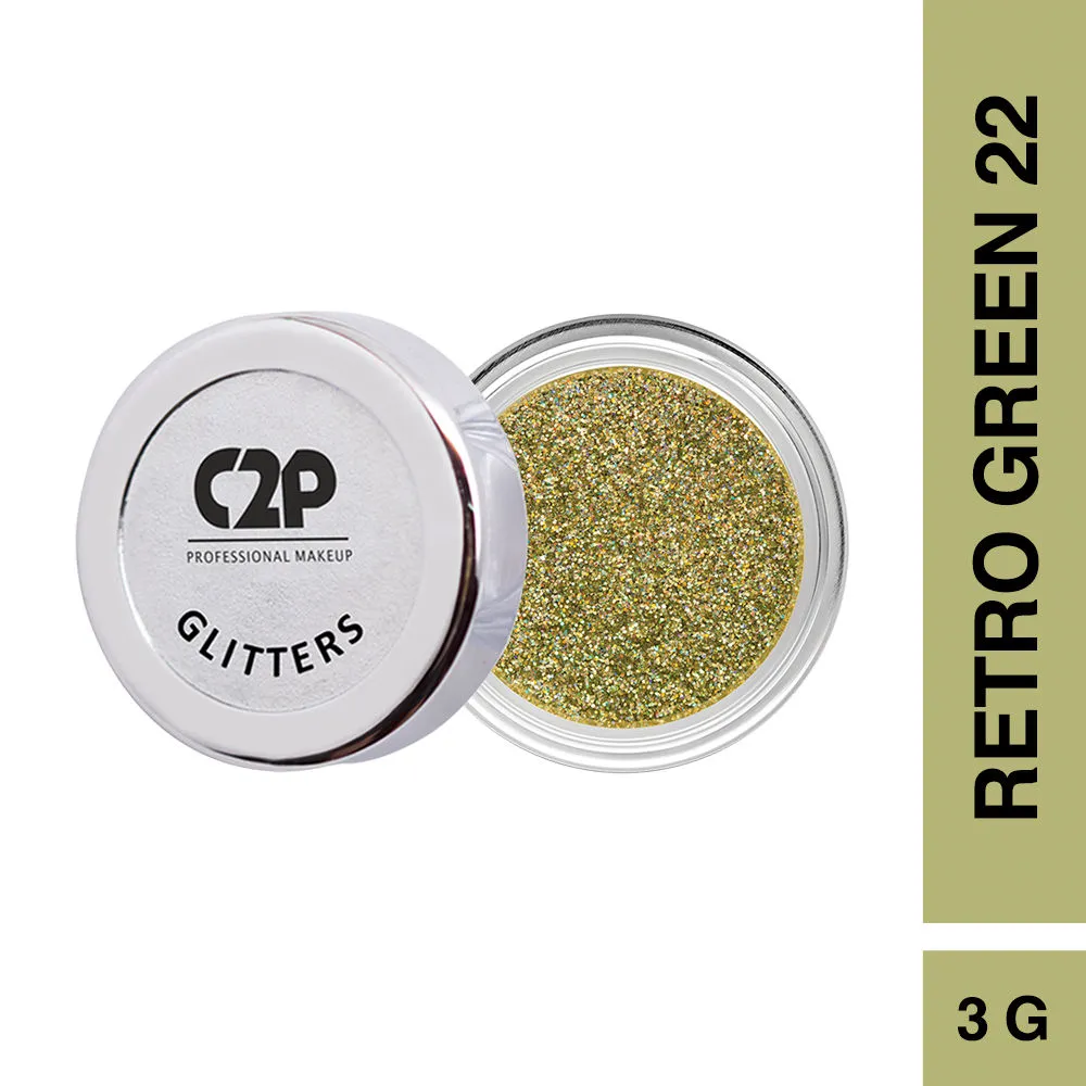 C2P Pro HD Loose Glitters - Retro Green 22