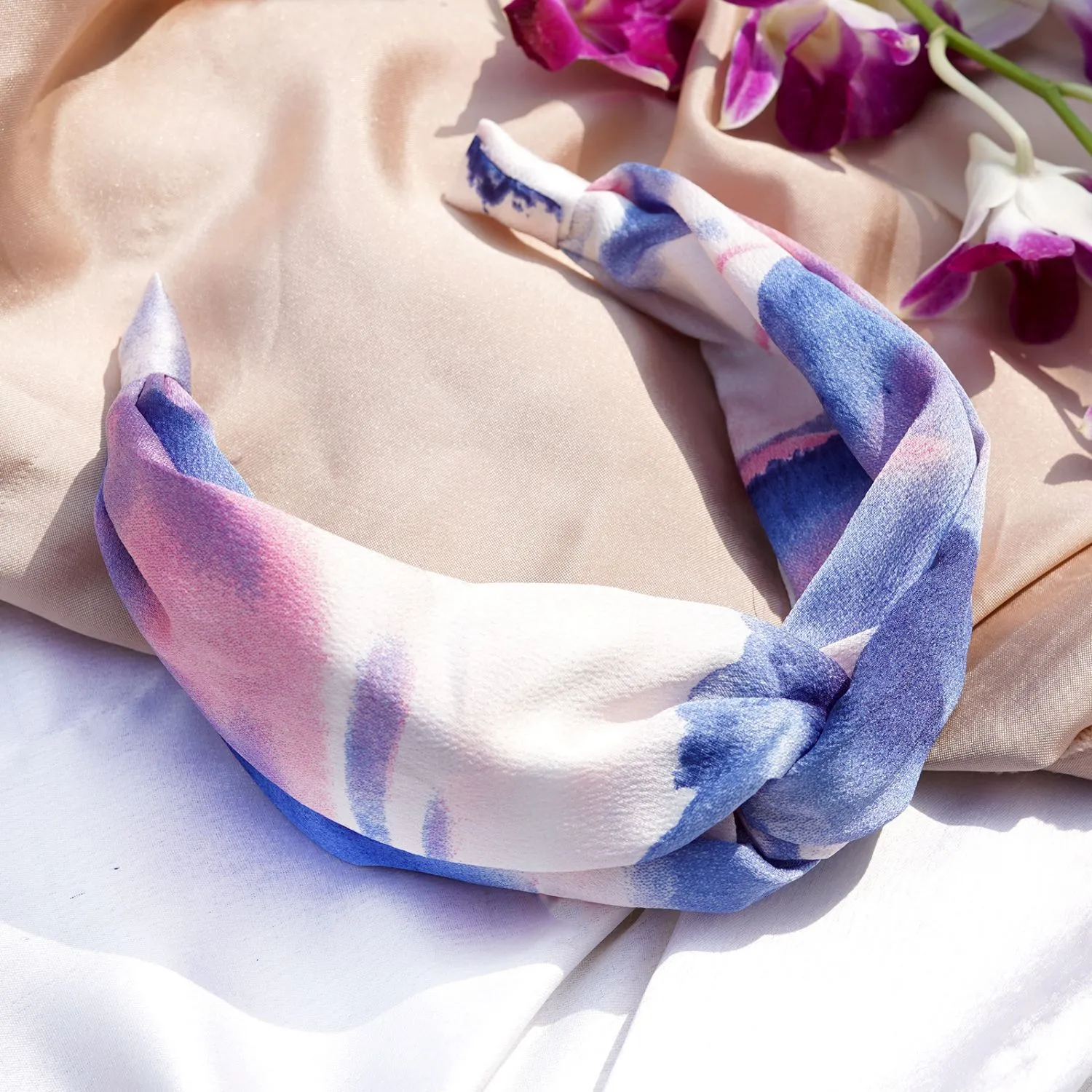 Joker & Witch Pastel Pop Pink Blue Knot Headband For Women