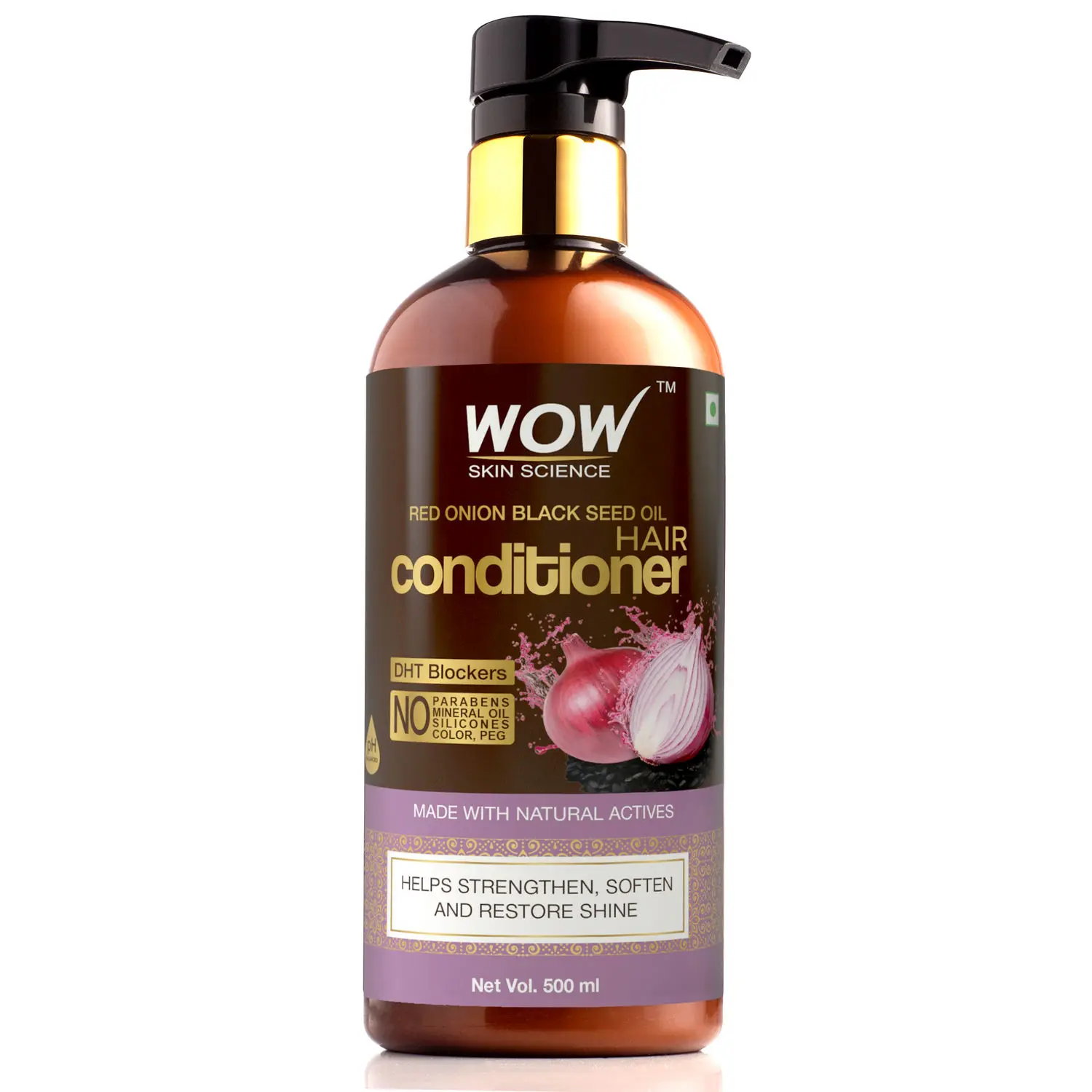 WOW Skin Science Red Onion Black Seed Oil Hair Conditioner (500 ml)