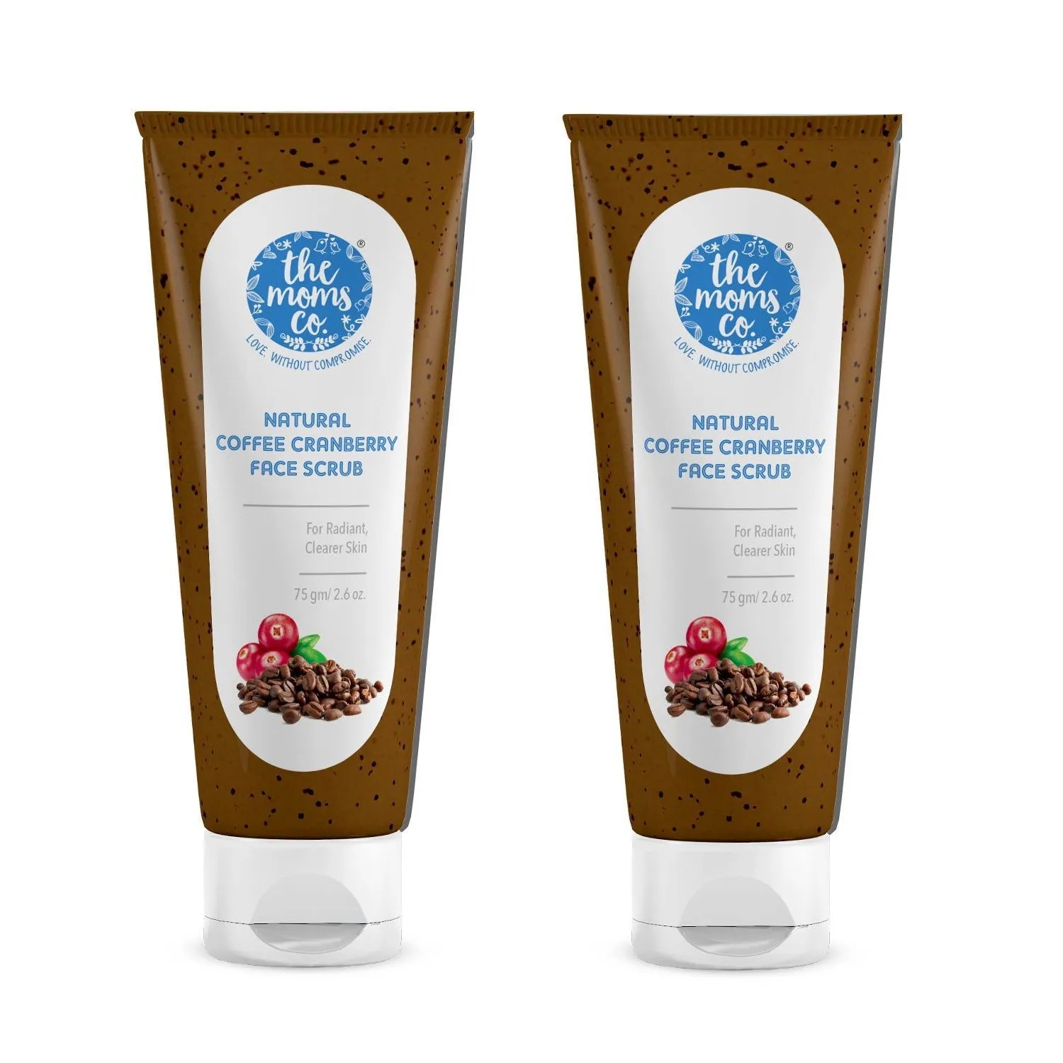 The Moms Co. Natural Cranberry Coffee Face Scrub - Pack Of 2