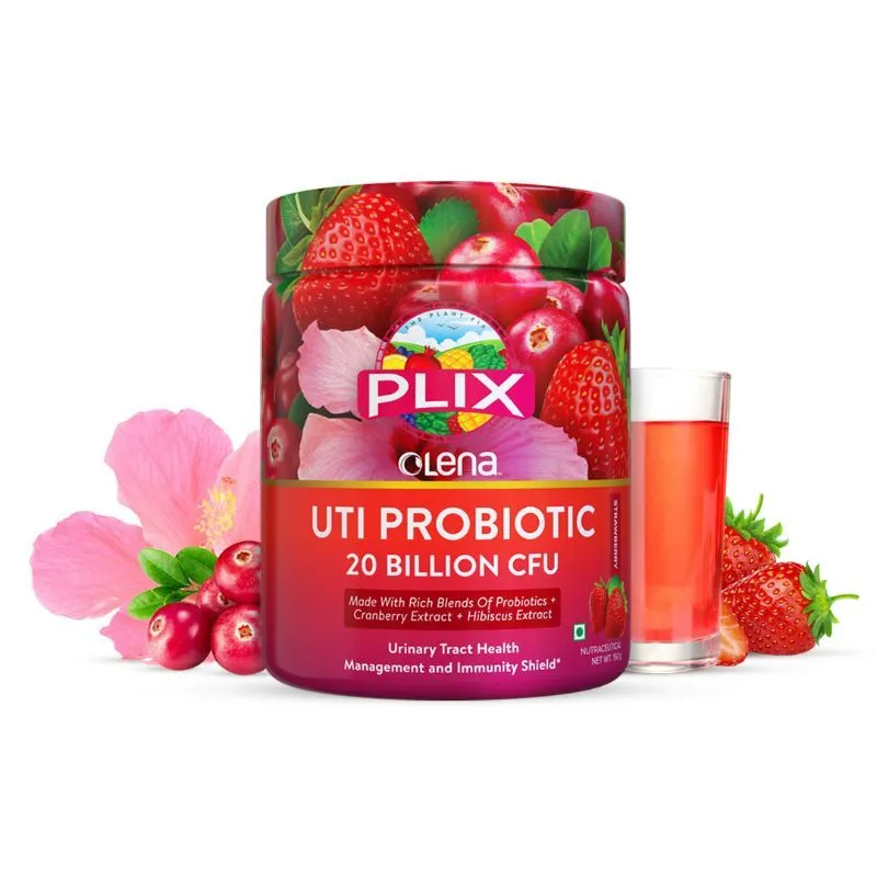 Plix Uti Probiotic Drink- Strawberry Flavour