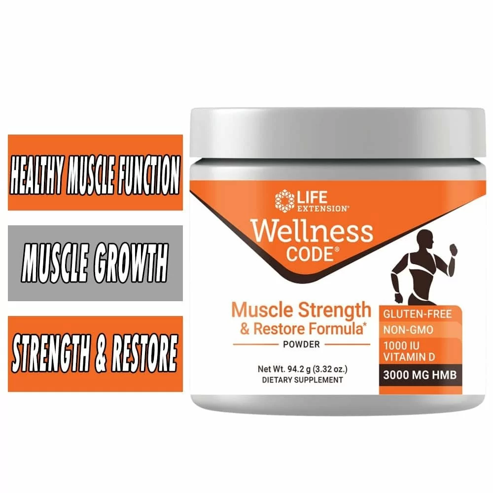 Life Extension Wellness Code Muscle Strength and Restore Formula - 30 Servings