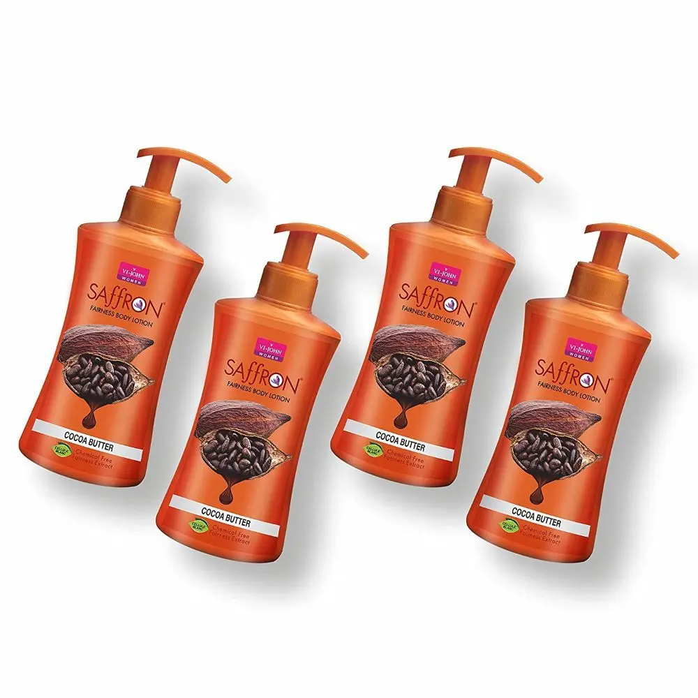 VI-JOHN Women All Skin Types Cocoa Butter Fairness Body Lotion 250ml Each For Women (Pack of 4)