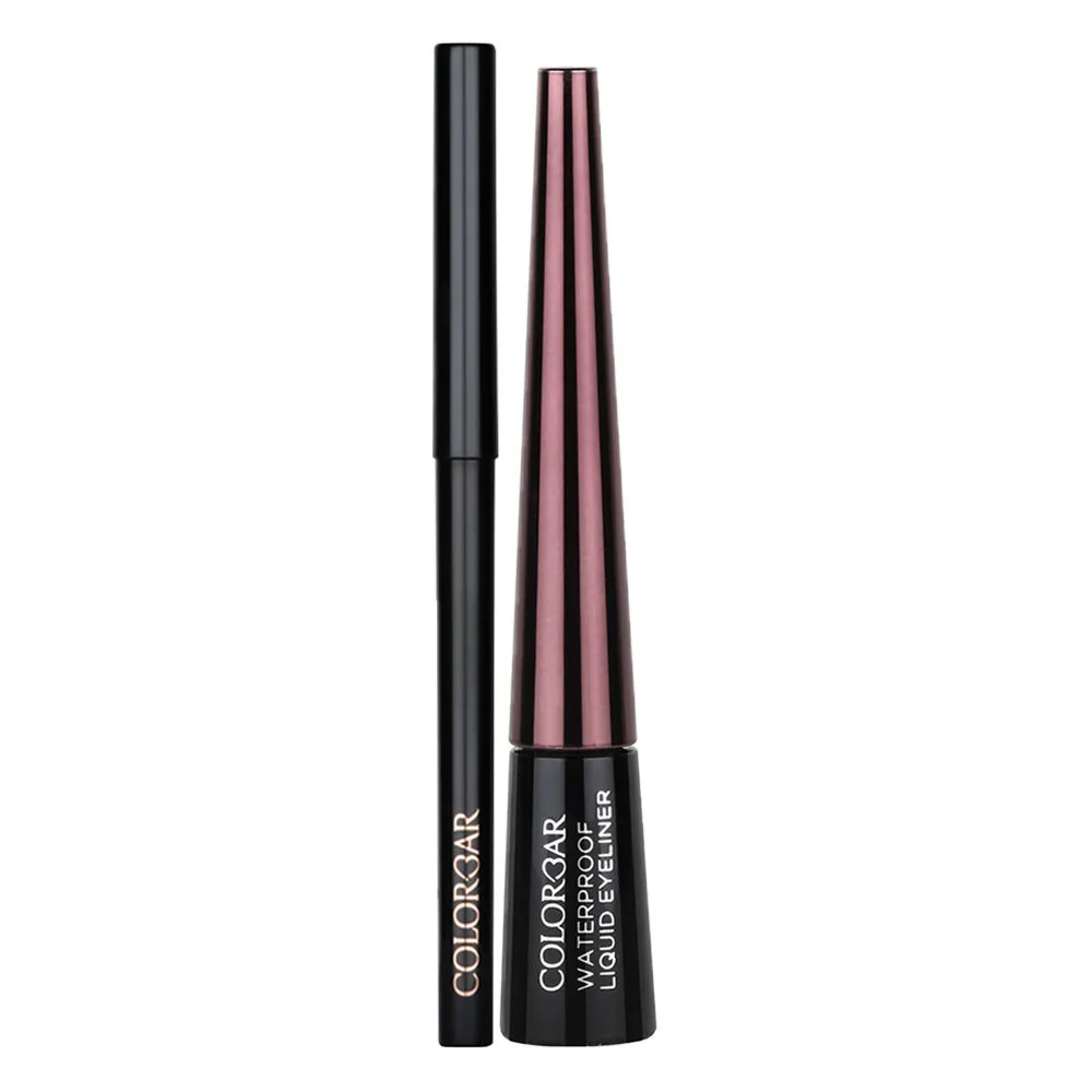 Colorbar Liquid Eyeliner + Intensly Rich Kajal Combo