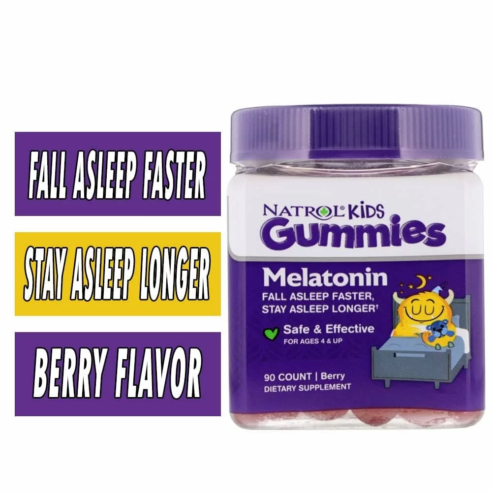 Natrol Kids Gummies - Berry - 1 mg - 90 Count