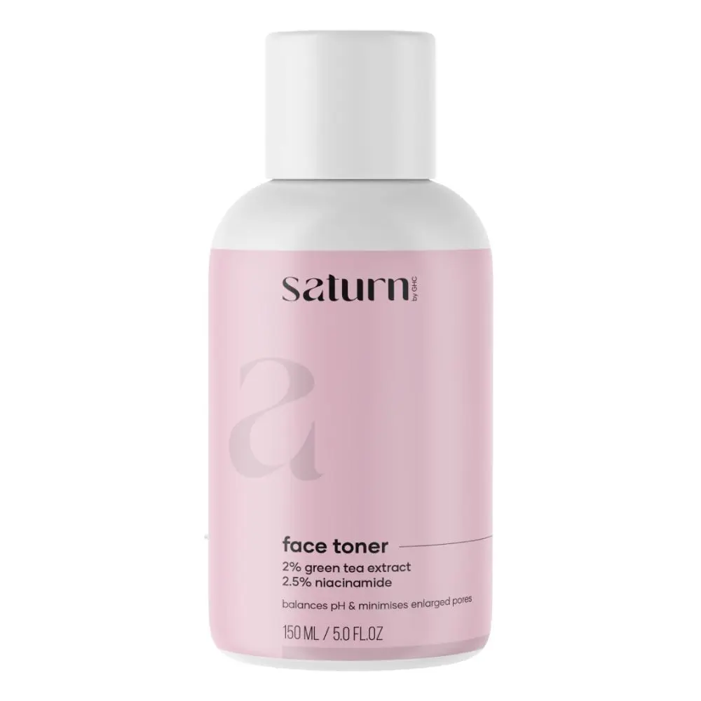 Saturn by GHC Green Tea Face Toner with 2% Green Tea Extracts & 2.5% Niacinamide for skin hydration & smooth texture (150 ml)