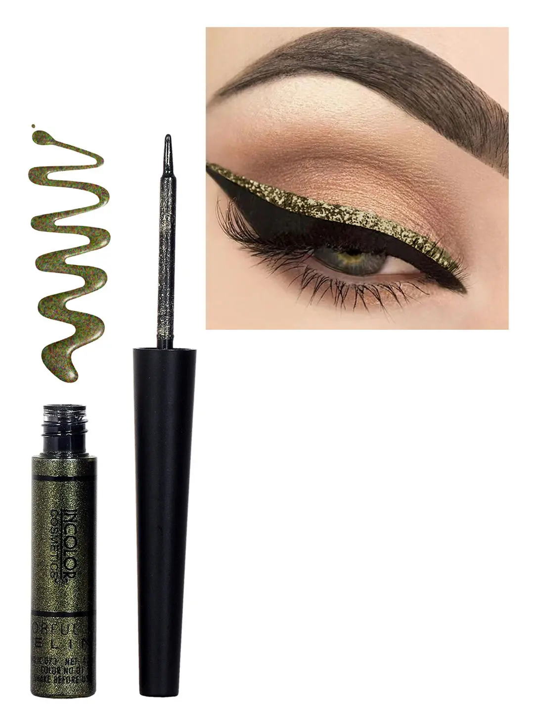 Incolor Light Colour Lift Colour Fluid Eyeliner Green 01 ((6 ml))