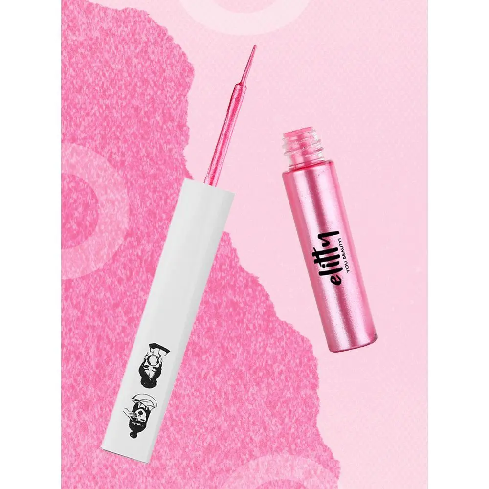 Elitty Liquid Pop Coloured Eyeliner- Space Goddess (Metallic Pink) Makeup for Teens -4 ML