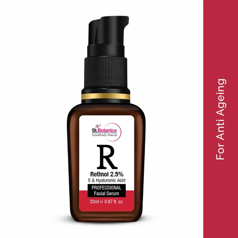 St.Botanica Retinol 2.5% + E & Hyaluronic Acid Professional Facial Serum