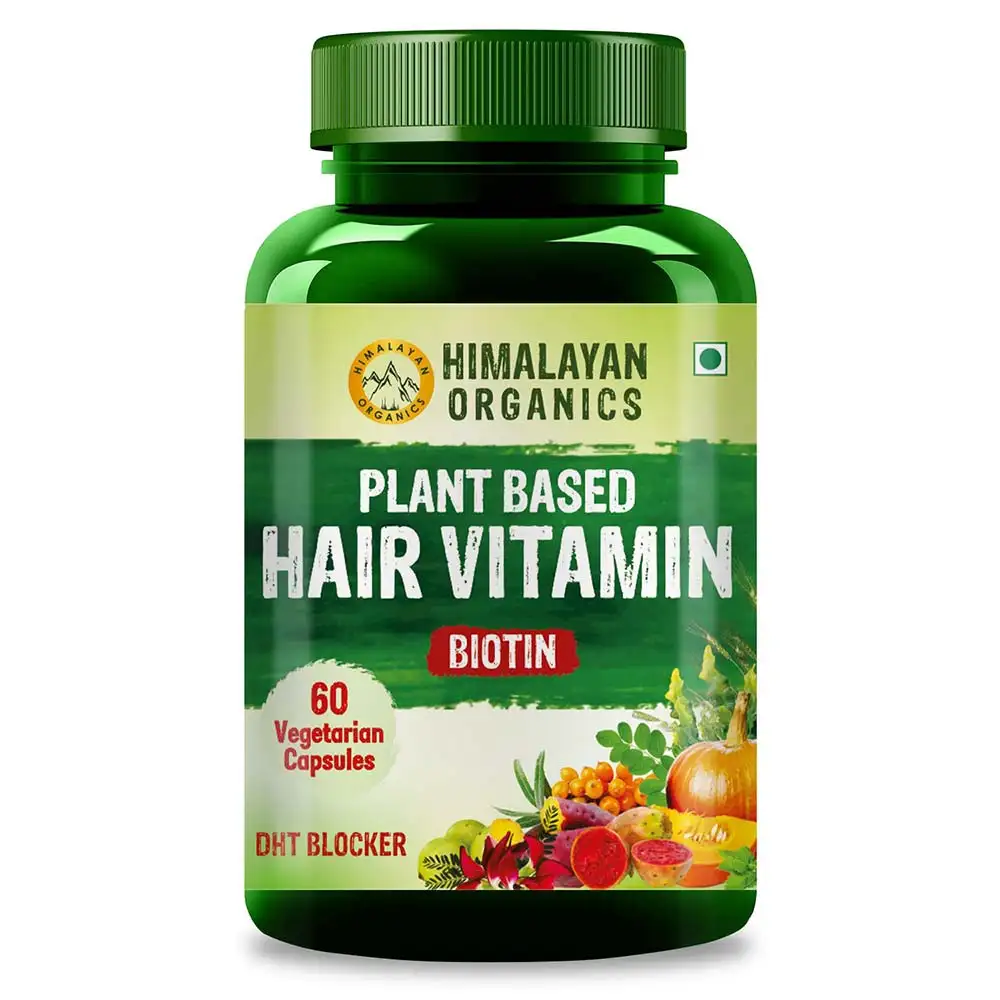 Himalayan Organics Plant based Hair Vitamin,  60 capsules  Natural