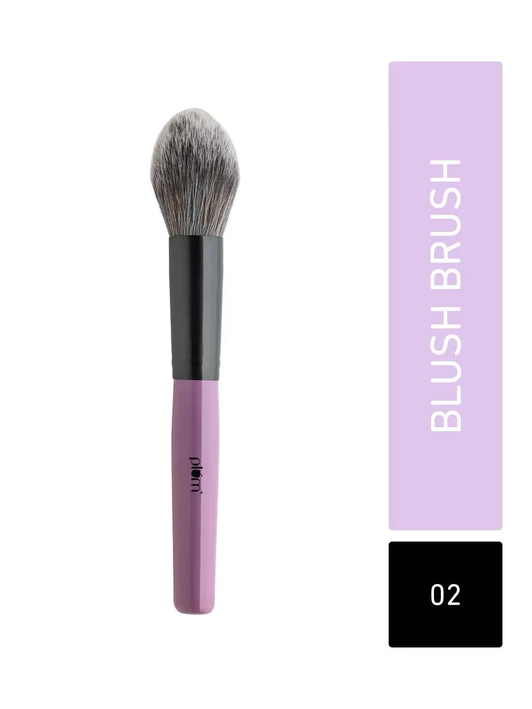 Plum Soft Blend Blush Brush | Ultra-soft Bristles | Flawless Application | Easy Pick-up | 02