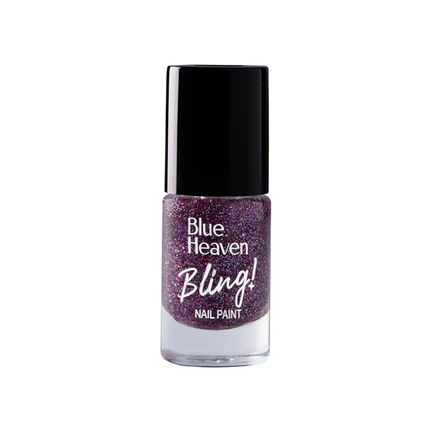 Blue Heaven Bling Nail Paint - 807 Smokey Night, 8ml