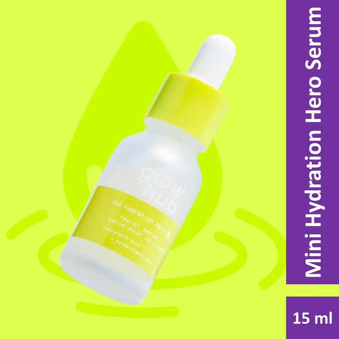 Glow Hub | Mini Hydration Hero Serum (15ml) | Hyaluronic Acid | Plump, healthy, dewy skin