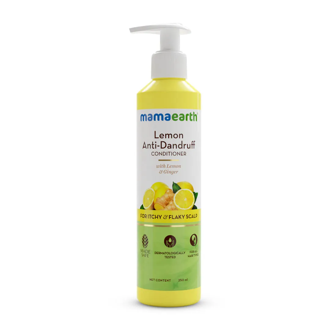 Mamaearth Lemon Anti Dandruff Conditioner With Lemon & Ginger For Soft & Smooth Hair