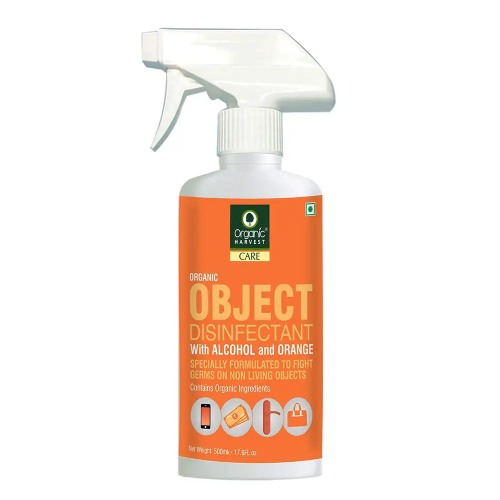 Organic Harvest Object Disinfectant,  Alcohol & Orange  500 ml  Protection from Germs