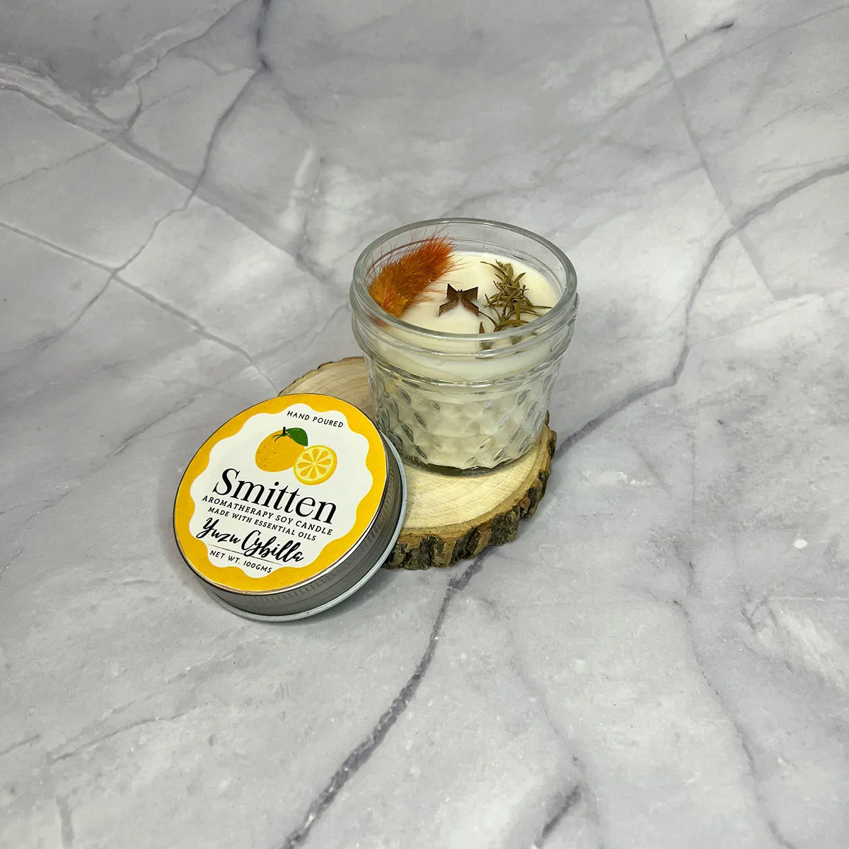 Smitten Aromatherapy Candle Yuzu Cybilla