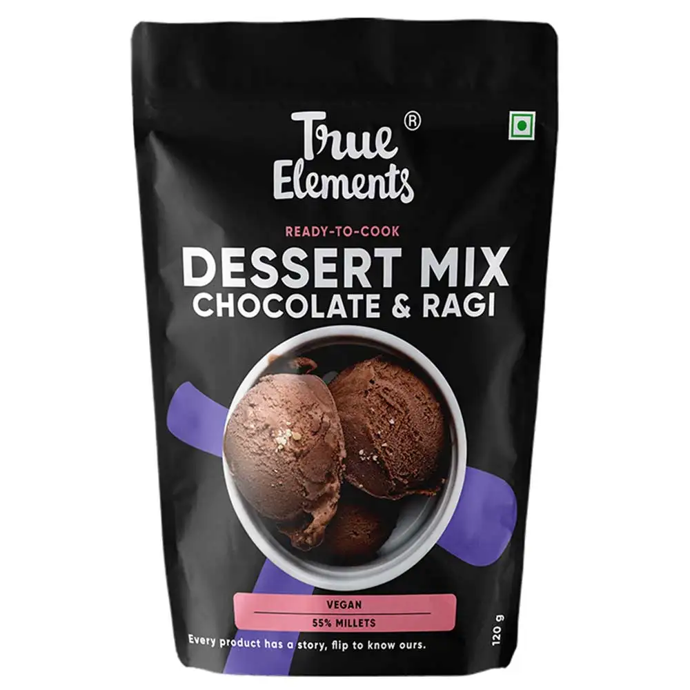 True Elements Dessert Mix,  Chocolate & Ragi  120 g