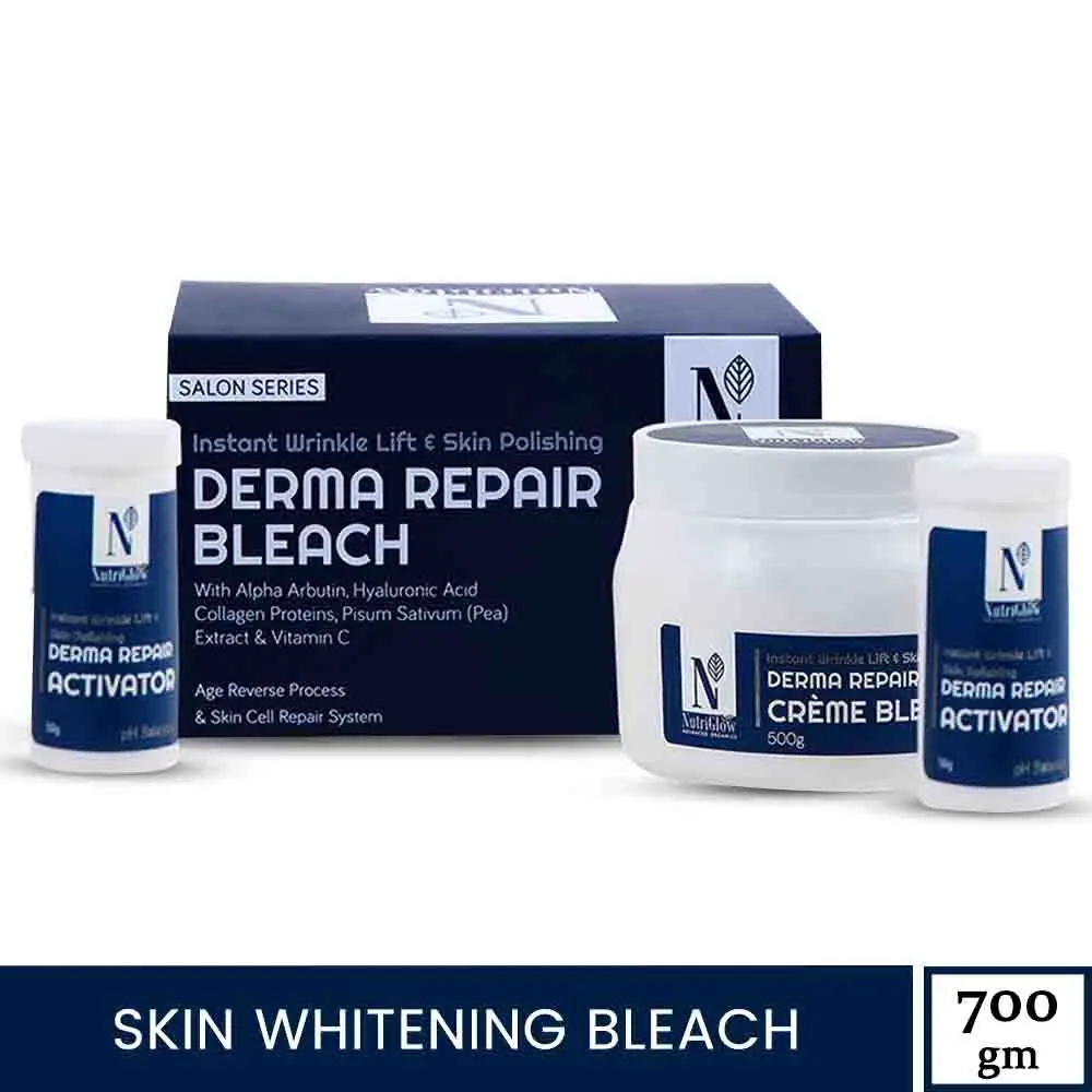NutriGlow Advanced Organics Derma Repair Bleach For Instant Wrinkle Lift, 700gm