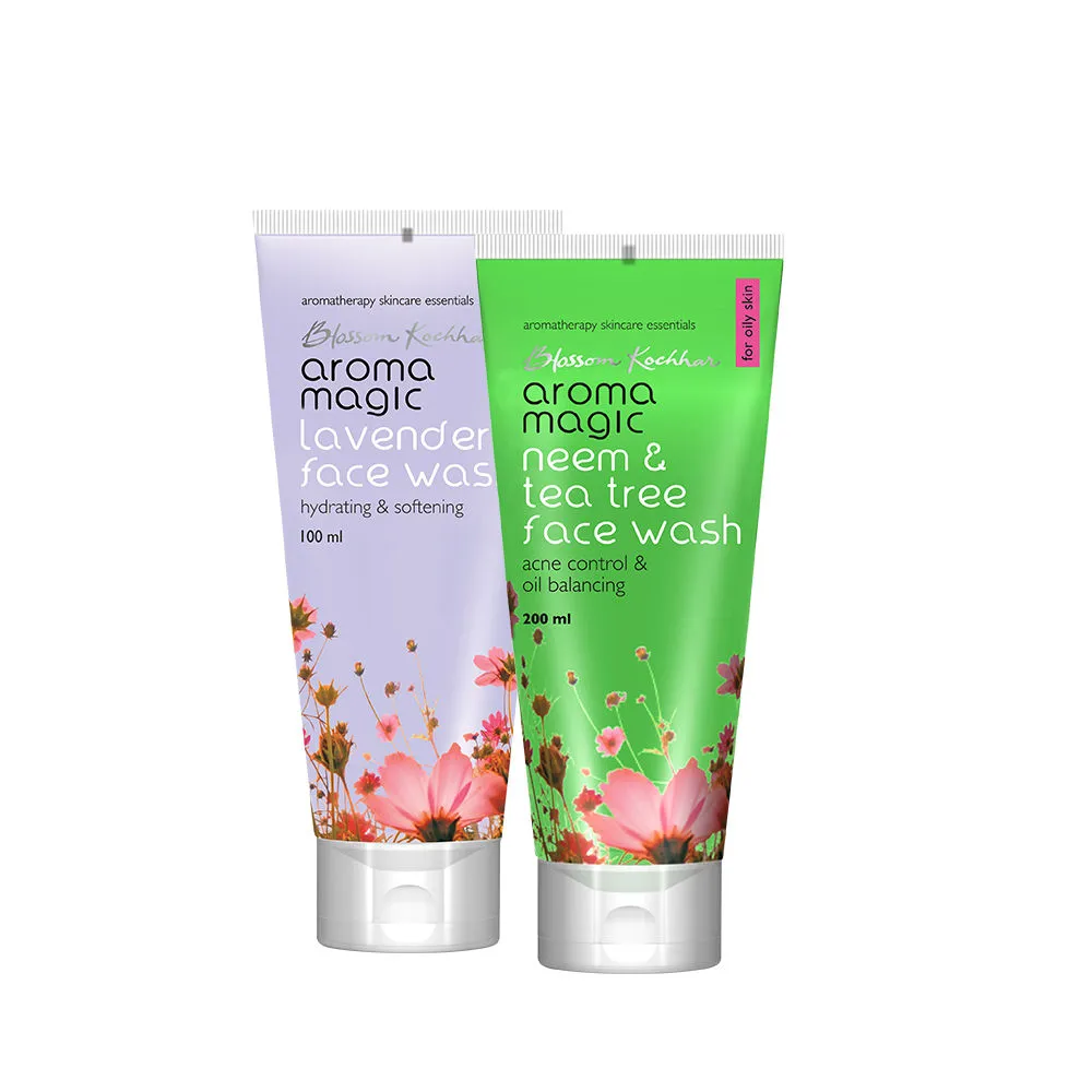 Aroma Magic Neem Tea Tree & Lavender Face Wash Combo For Dry Skin